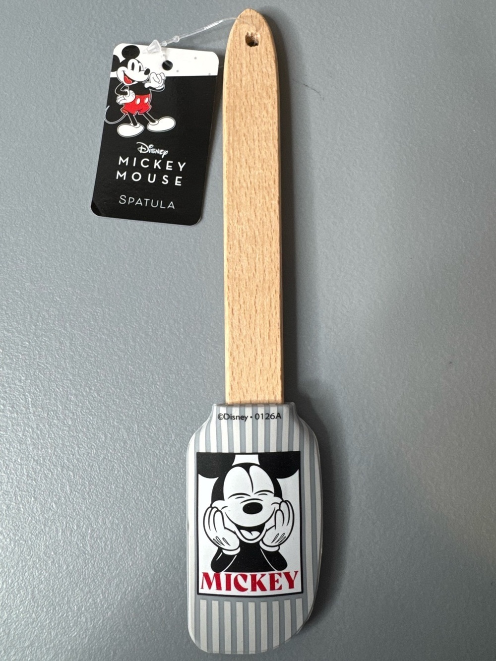 Disney Mickey Mouse silicone Wooden Spatula in Black, White, Red